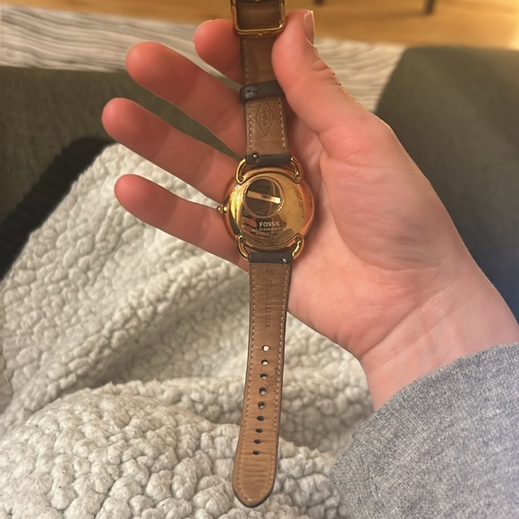 FOSSIL Tailor Multifunction Grey Leather Watch - Picture 8 of 8